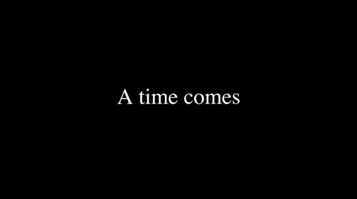 A Time Comes title screen